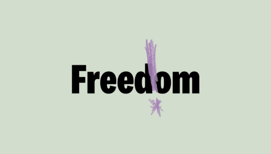 Freedom Course logo on green background